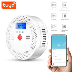 Tuya Smart WiFi CO Detector – Real - Time Monitoring, LCD Display, High - Decibel Alarm for Home Safety