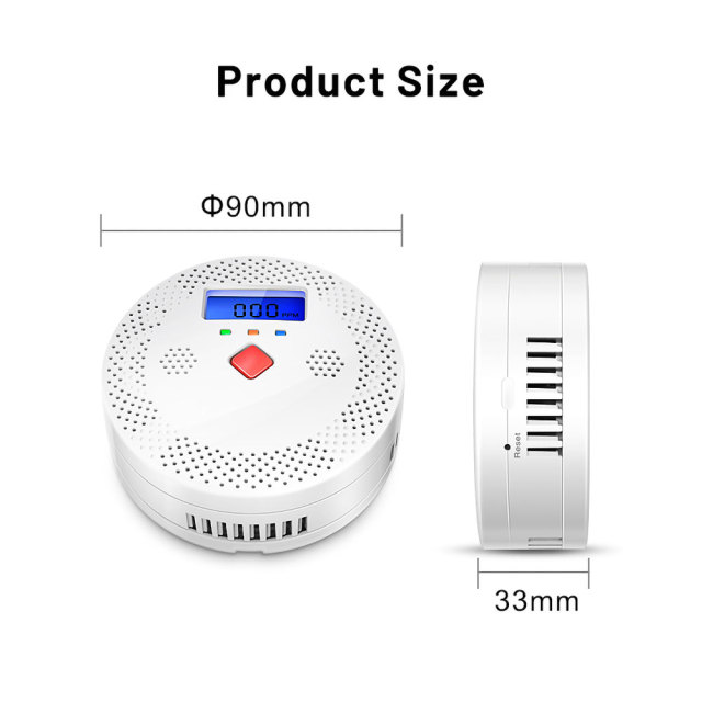 Tuya Smart WiFi CO Detector – Real - Time Monitoring, LCD Display, High - Decibel Alarm for Home Safety