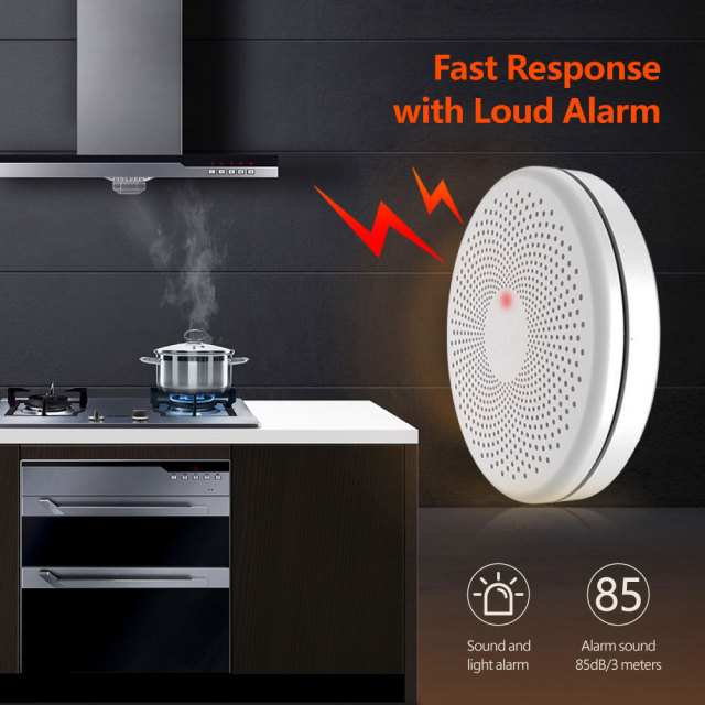 Tuya Smart WiFi Smoke & CO Alarm – 2 - in - 1 Protection, App Alerts, Loud 85dB Alarm for Home Safety