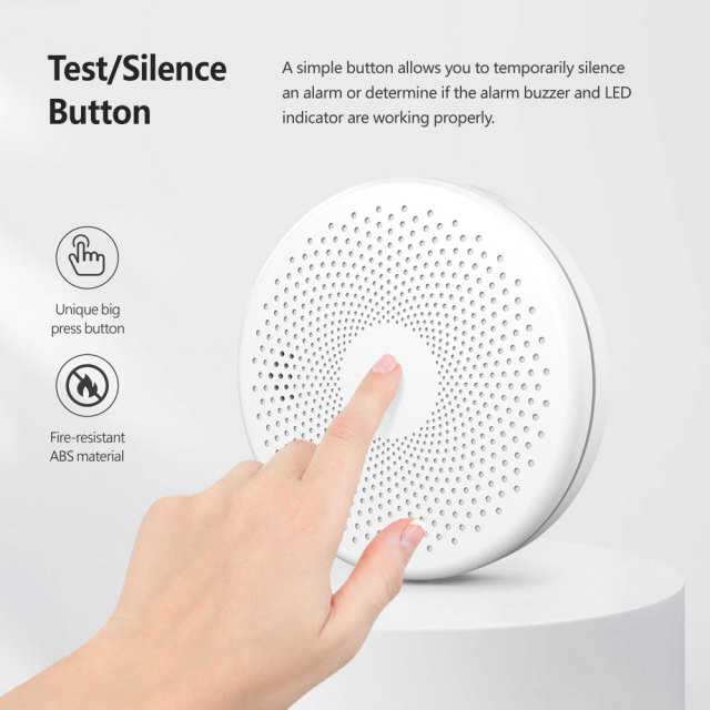 Tuya Smart WiFi Smoke & CO Alarm – 2 - in - 1 Protection, App Alerts, Loud 85dB Alarm for Home Safety