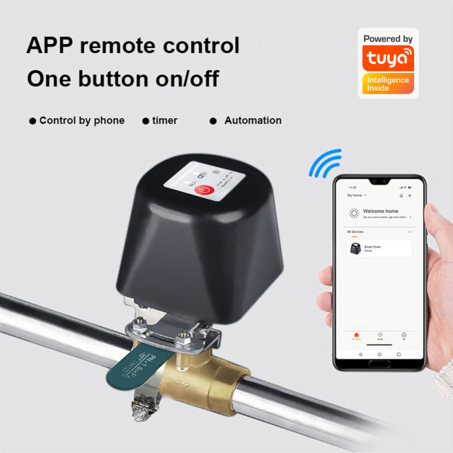 Tuya Smart WiFi Manipulator – Auto Gas/Water Shut - off, Voice/App Control, Home Safety Valve