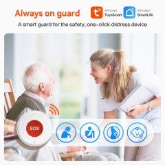 Tuya Smart WiFi SOS Emergency Button – For Elderly/Pregnancy Care, Easy to Wear