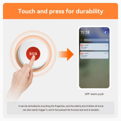 Tuya Smart WiFi SOS Emergency Button – For Elderly/Pregnancy Care, Easy to Wear