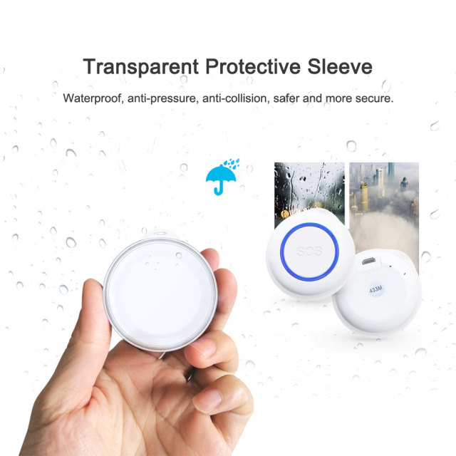 Tuya Smart WiFi SOS Button With RF433Mhz – One - Click Alerts, Long - Range, App Notifications. For Home/Elderly Care
