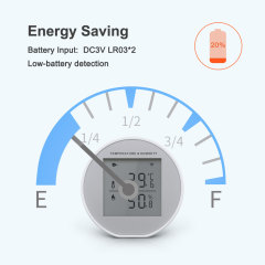 Tuya Smart WiFi Temp & Humidity Sensor – Real - Time Monitoring, Voice Control, LCD Display for Home Comfort