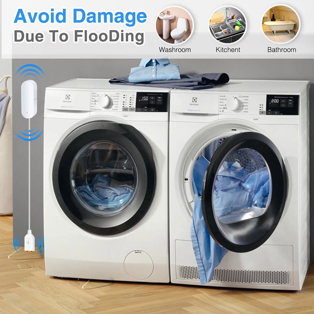 Tuya Smart WiFi Water Flood Sensor – Prevent Water Damage for Home & Business