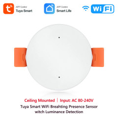 Tuya Smart WiFi Breathing Presence Sensor - Ceiling Mounted, mmWave Radar, App Control