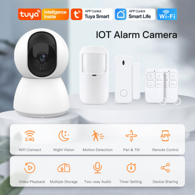 Tuya Smart 4MP WiFi Camera - IOT Alarm Integration, Motion Detection, Two - way Audio