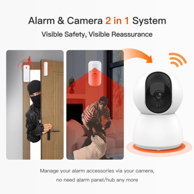Tuya Smart 4MP WiFi Camera - IOT Alarm Integration, Motion Detection, Two - way Audio