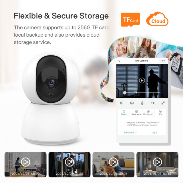 Tuya Smart 4MP WiFi Camera - IOT Alarm Integration, Motion Detection, Two - way Audio