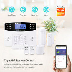 Tuya Smart WiFi GSM Home Alarm System - 200 Wireless & 8 Wired Zones, APP Control, 2G/4G Options