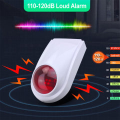 Tuya Smart WiFi Outdoor Siren Alarm System: 110 - 120dB, App/Voice Control, 100 Wireless Sensors Support