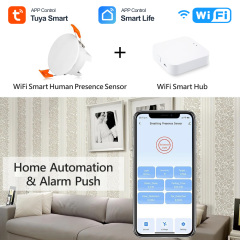 Tuya Smart WiFi Breathing Presence Sensor - Ceiling Mounted, mmWave Radar, App Control