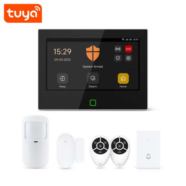 Tuya Smart WiFi & 4G GSM Home Security Alarm System Kit with Remote Control