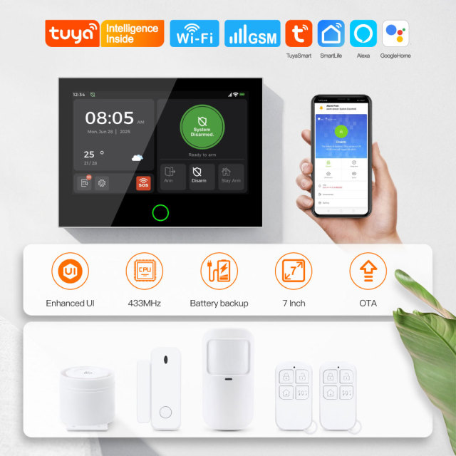 Tuya Smart WiFi & 4G GSM Home Security Alarm System Kit