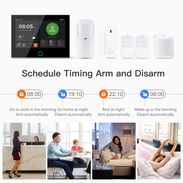 Tuya Smart WiFi & 4G GSM Home Security Alarm System Kit