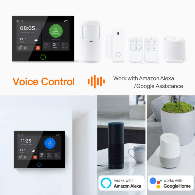 Tuya Smart WiFi & 4G GSM Home Security Alarm System Kit