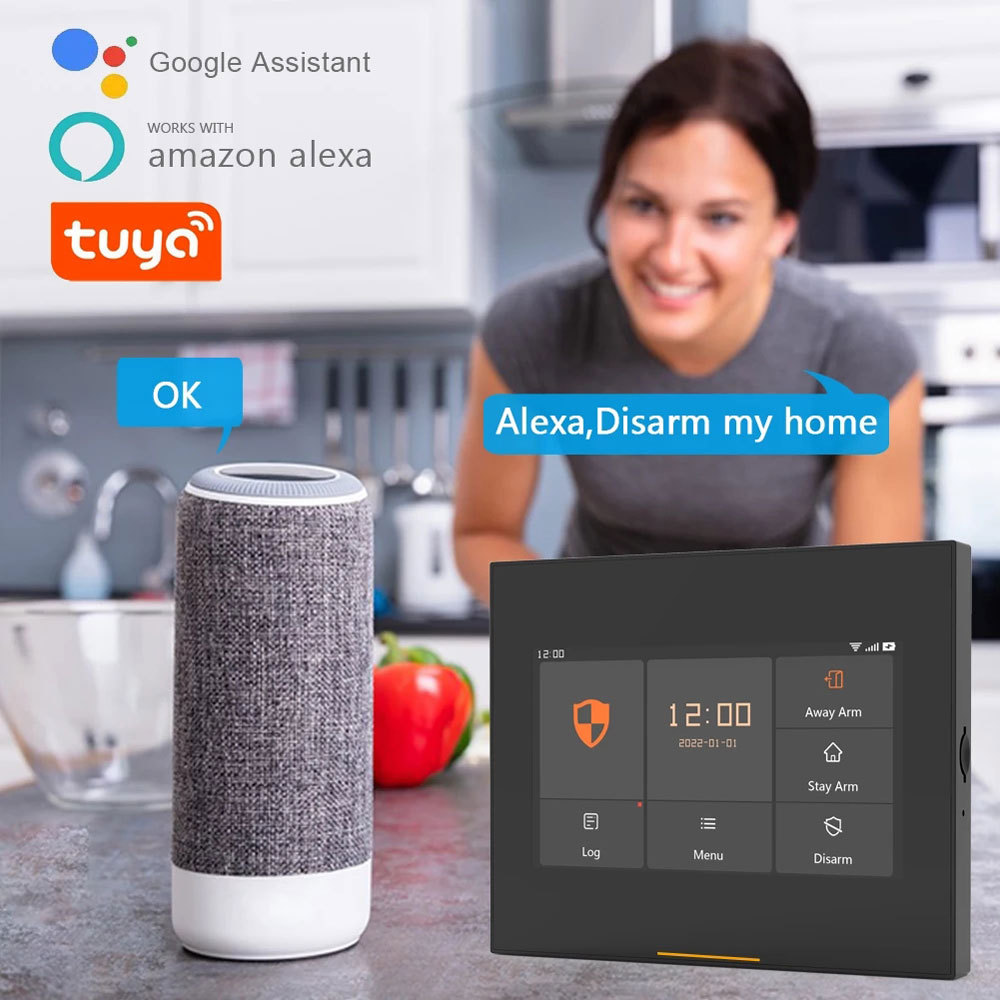 Tuya Smart WiFi & GSM Home Security Alarm System - Complete Protection Kit with Remote Control