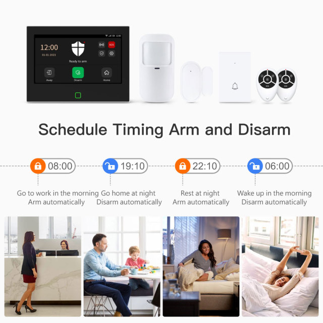 Tuya Smart WiFi & 4G GSM Home Security Alarm System Kit with Remote Control