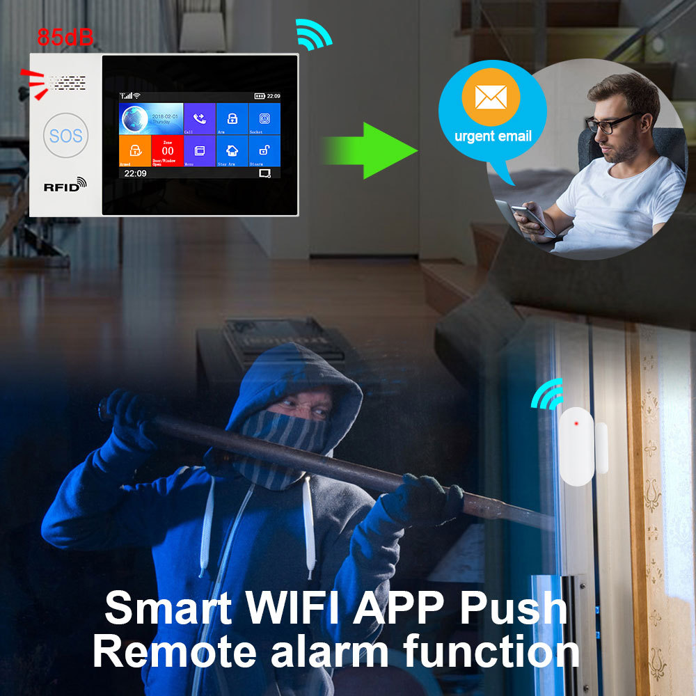 Tuya Smart WiFi & GSM Home Security Alarm System with Remote Control