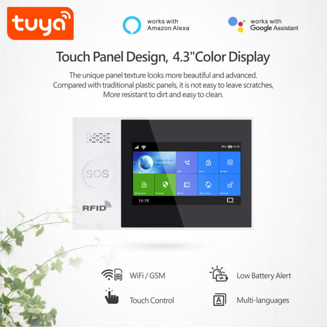 Tuya Smart WiFi & GSM Home Security Alarm System with Remote Control