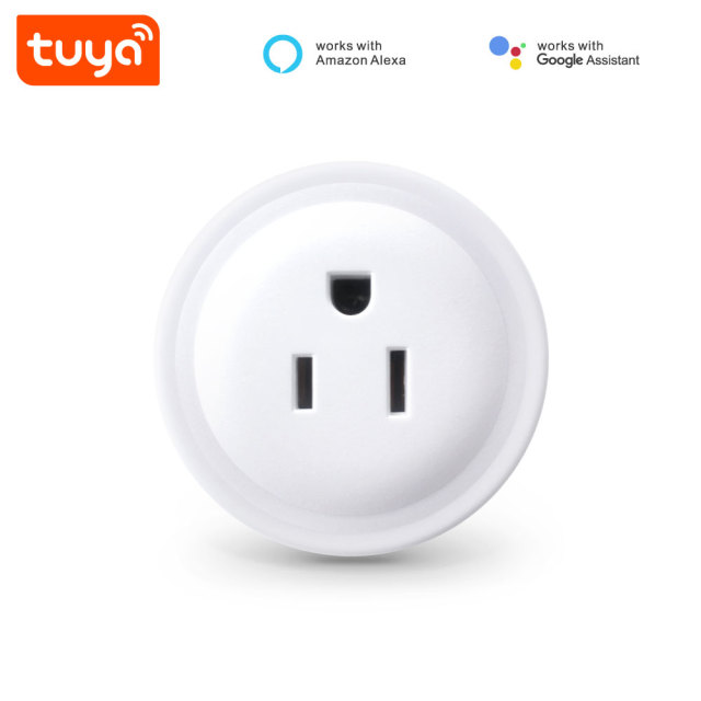 Tuya Smart WiFi US Socket Plug - Remote Control via App, Voice Control with Alexa/Google