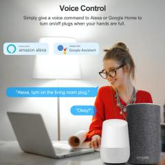 Tuya Smart WiFi US Socket Plug - Remote Control via App, Voice Control with Alexa/Google