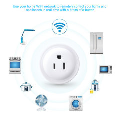 Tuya Smart WiFi US Socket Plug - Remote Control via App, Voice Control with Alexa/Google