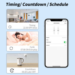 Tuya Smart WiFi 16A UK Socket Plug with Energy Metering - Remote & Voice Control
