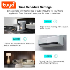 Tuya Smart WiFi 16A EU Socket Plug with Energy Metering - Remote Control, Voice Compatibility