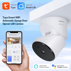 Tuya Smart WiFi Garage Door Opener with Camera - Remote Control, HD View, Voice Compatibility
