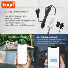 Tuya Smart WiFi Automatic Garage Door Opener - Remote Control via App, Voice Control Compatible