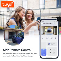 Tuya Smart WiFi Garage Door Opener with Camera - Remote Control, HD View, Voice Compatibility