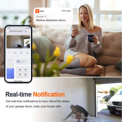 Tuya Smart WiFi Garage Door Opener with Camera - Remote Control, HD View, Voice Compatibility