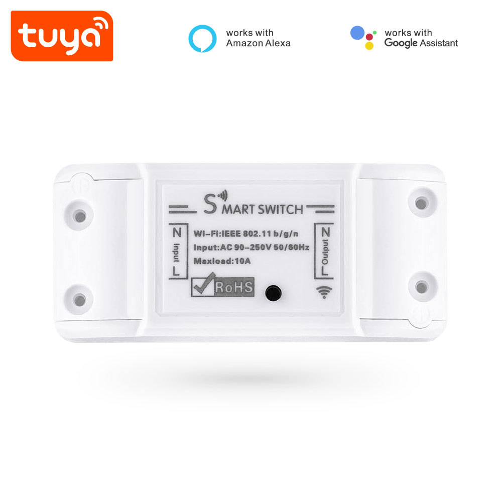 Tuya Smart WiFi Smart Switch - 1CH, App/Voice Control, Alexa/Google Home Compatible, Easy DIY Installation