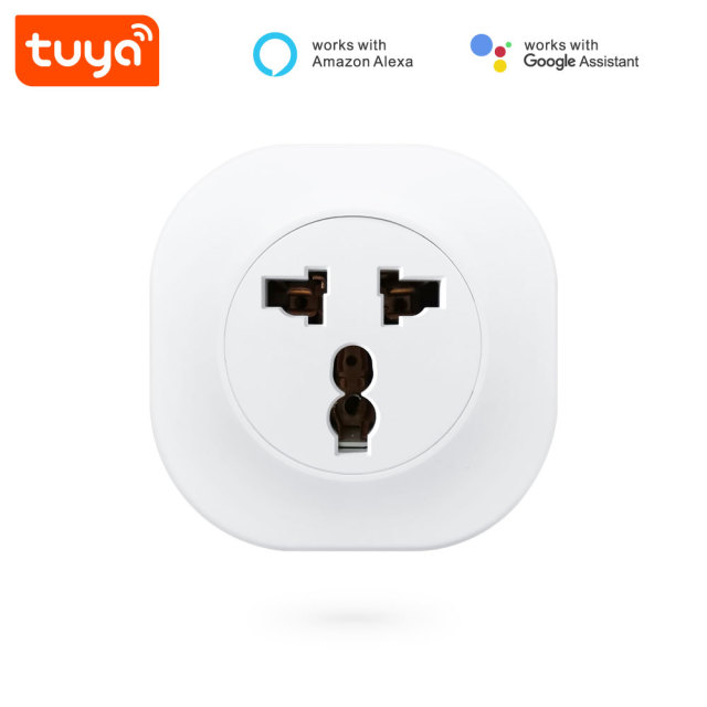 Tuya Smart WiFi Smart Socket - Worldwide Plug Standards, App/Voice Control, Timer Function (No Metering)