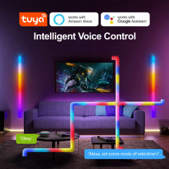 Tuya Smart RGBIC WiFi Splice Light 6PCS - Music Sync, Alexa/Google Assistant, DIY Shaping Ambient Lighting