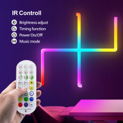 Tuya Smart RGBIC WiFi Splice Light 6PCS - Music Sync, Alexa/Google Assistant, DIY Shaping Ambient Lighting