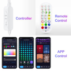Tuya Smart RGBIC WiFi Splice Light 6PCS - Music Sync, Alexa/Google Assistant, DIY Shaping Ambient Lighting