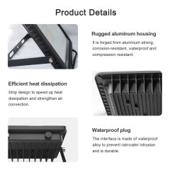 Tuya Smart WiFi LED Floodlight, IP66 Outdoor, 30W RGBCW, Music Sync, Works with Alexa/Google, App Control