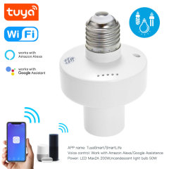 Tuya Smart WiFi Lamp Socket E27, Works with Alexa/Google, App/Voice Control, Timing & Group Control, Easy Installation