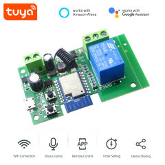Tuya Smart WiFi 1CH Relay Module - RF433, Voice Control, App-Enabled Smart Relay for Home Automation