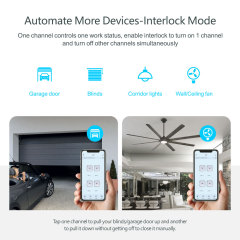 Tuya Smart WiFi 4CH Relay Module with RF433 – Voice Control, App-Enabled for Home Automation