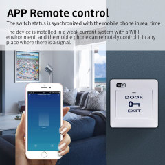Tuya Smart WiFi Inching Door Switch Button - App-Controlled Smart Exit Door Switch for Easy Retrofit