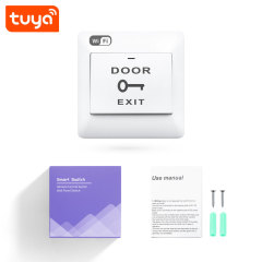 Tuya Smart WiFi Inching Door Switch Button - App-Controlled Smart Exit Door Switch for Easy Retrofit