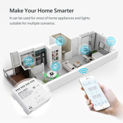 Tuya Smart WiFi 4CH Switch with RF433 – Voice Control, App-Enabled for Home Appliance Automation