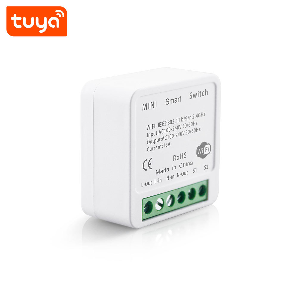 Tuya Smart Wi-Fi Mini 1CH Switch - Voice Control (Alexa/Google) 16A Smart Switch Module