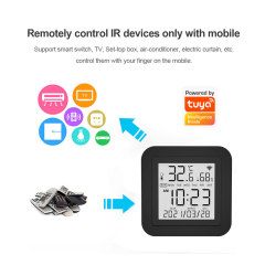 Tuya Smart WiFi IR Remote Control - Temp & Humidity Sensor, Voice Control for Home Appliance