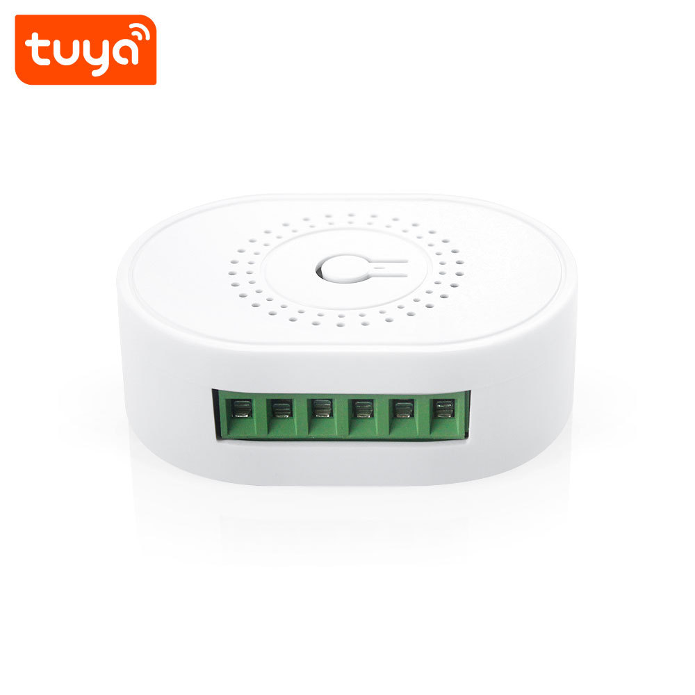Tuya Smart Wi-Fi Mini 2CH Switch - 16A Dual-Channel Voice Control (Alexa/Google) Smart Switch Module