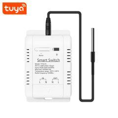 Tuya Smart WiFi Waterproof Temperature Switch 16A 3000W - RF433 Controller with Energy Monitoring